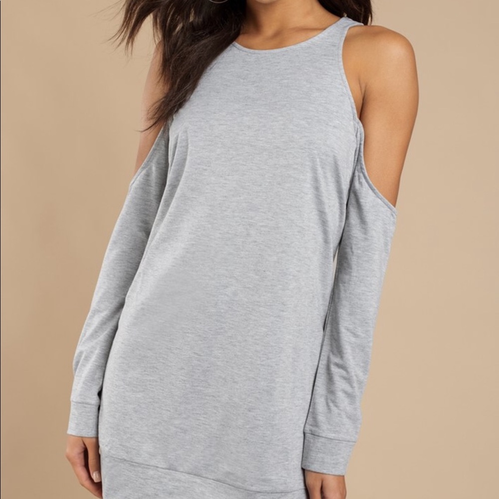 Heather Grey Sweatshirt Dress